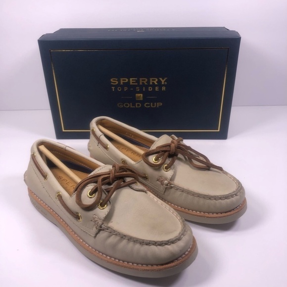 Sperry Shoes - Sperry Top-Sider Gold Cup Ivory Boat Shoes
